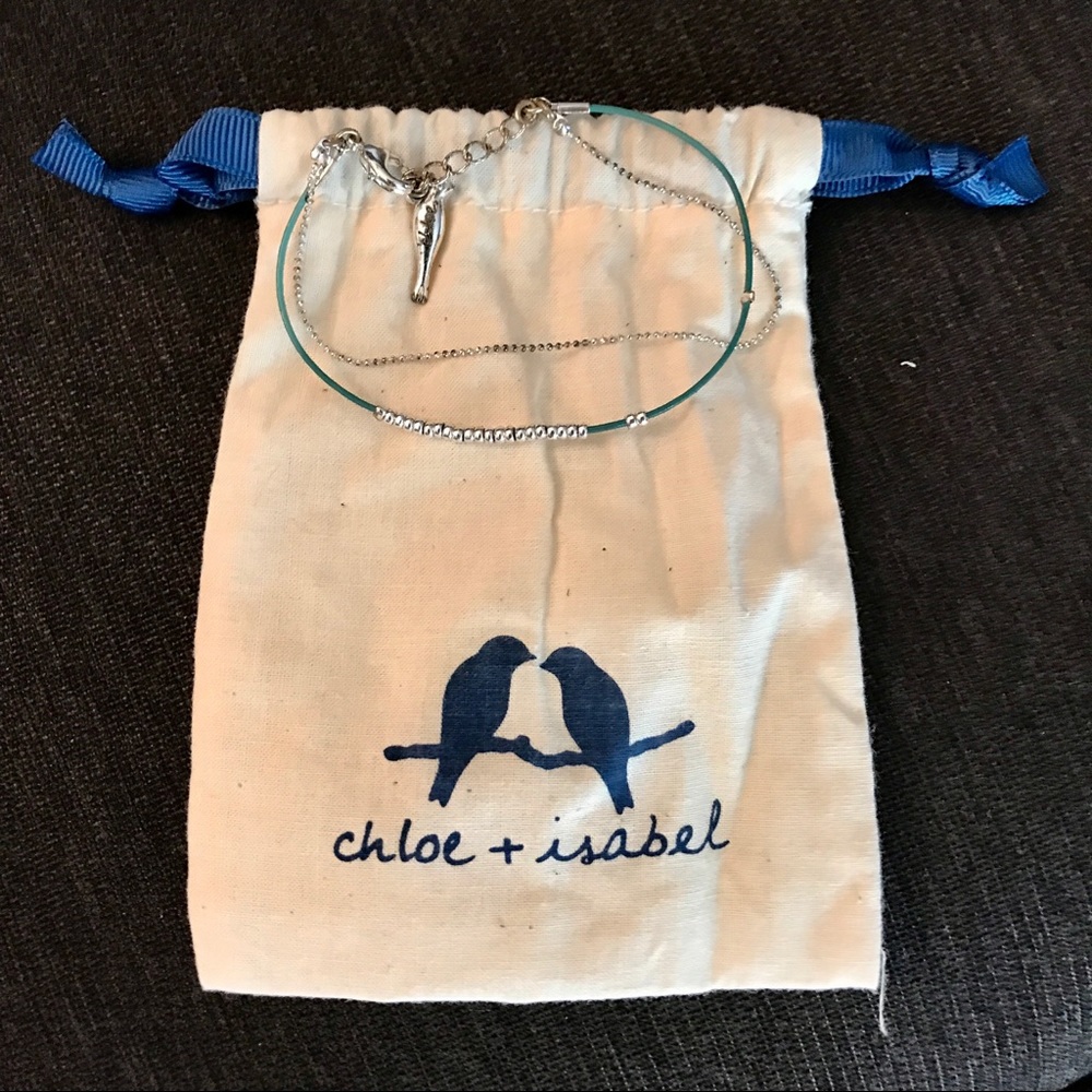 Chloe + Isabel Silver & Teal Bracelet